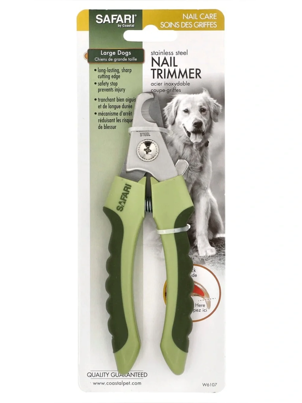 Large Dog Nail Trimmers Safari Stainless Steel Dog Nail Trimmer Grooming Green